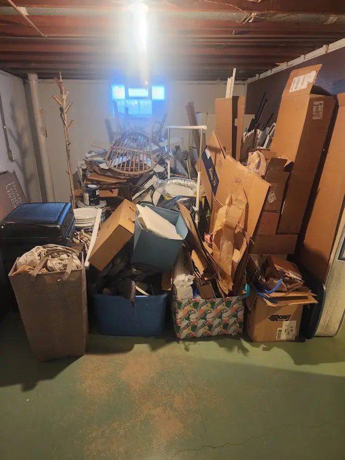 Roll-off dumpster container at job site for 20 Yard Dumpster Rental in West Amwell